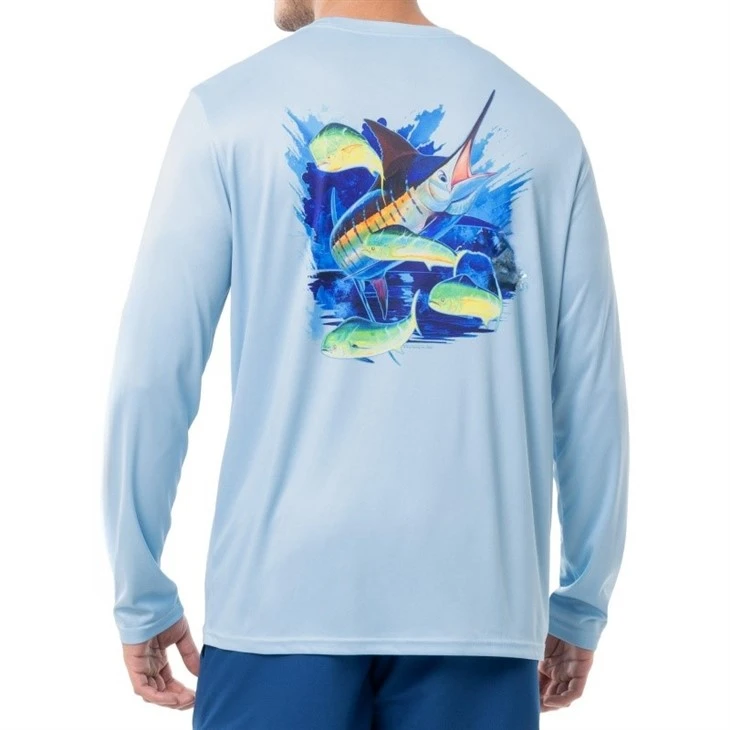 Oem Manufacturer Outdoor Hunting Anti-uv Breathable Cooling Long Sleeve Hooded Fishing Shirt